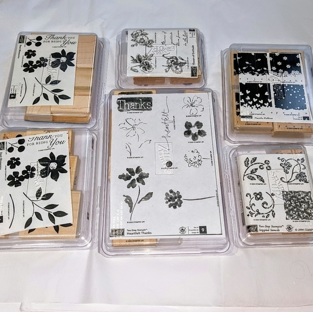 Fancy Flowers Rubber Stamp Multipack Sets 30+ pieces